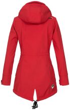 Marikoo Zimtzicke Damen lange Softshell Jacke B614 Rot Größe XS - Gr. 34
