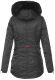 Navahoo Schätzchen Damen Winterjacke mit Teddyfell Schwarz Größe XS - Gr. 34