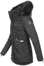 Navahoo Schätzchen Damen Winterjacke mit Teddyfell Schwarz Größe XL - Gr. 42