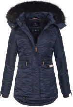 Navahoo Schätzchen ladies jacket with teddy fur - Navy-Gr.XS