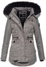 Navahoo Schätzchen ladies jacket with teddy fur - Gray-Gr.M