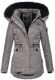 Navahoo Schätzchen ladies jacket with teddy fur - Gray-Gr.M