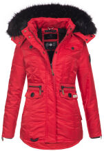 Navahoo Schätzchen Damen Winterjacke mit Teddyfell Rot Größe S - Gr. 36