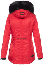 Navahoo Schätzchen Damen Winterjacke mit Teddyfell Rot Größe S - Gr. 36