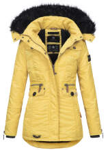 Navahoo Schätzchen ladies jacket with teddy fur - Yellow-Gr.S