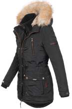 Marikoo Ladies Winterjacket Grinsekatze Black Size S - Size 36