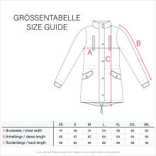 Marikoo Grinsekatze Damen lange Winterjacke mit Kapuze und Kunstfell Schwarz Größe S - Gr. 36