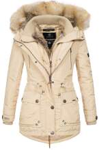 Marikoo Ladies Winterjacket Grinsekatze Beige Size M - Size 38