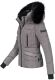 Navahoo Adele Ladies Winter Jacket Warm Lined Teddy Fur Quilted Winterjacket B361 Grey Size XS - Size 34