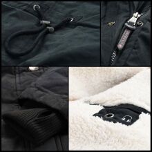 Marikoo Akira warme Damen Winterjacke mit Kapuze Grau Größe XS - Gr. 34