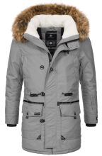 Marikoo Ansaya Herren Jacke mit Kapuze Grau-Gr.S