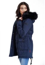 Navahoo Luluna Damen Winterjacke mit Kunstfell