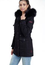 Navahoo Luluna Damen Winterjacke mit Kunstfell