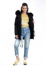 Navahoo Luluna Damen Winterjacke mit Kunstfell