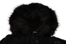 Navahoo Luluna ladies winter jacket with faux fur - Black-Gr.XXL