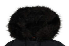 Navahoo Luluna ladies winter jacket with faux fur - Navy-Gr.XL