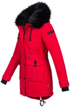 Navahoo Luluna ladies winter jacket with faux fur - Red-Gr.L