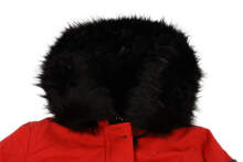 Navahoo Luluna ladies winter jacket with faux fur - Red-Gr.XXL