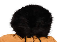 Navahoo Luluna ladies winter jacket with faux fur - Camel-Gr.S