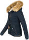 Navahoo Pearl ladies winter jacket with faux fur - Navy-Gr.M