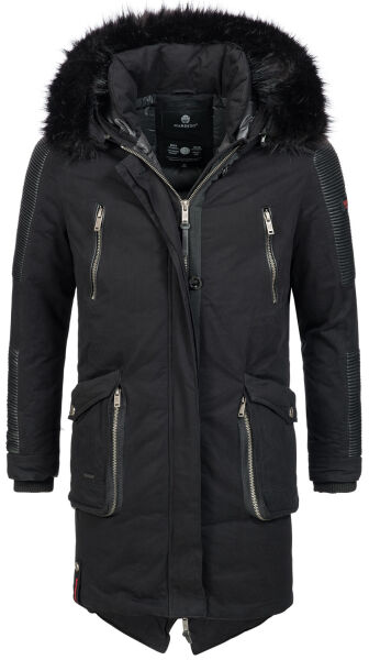 Marikoo Warrior Herren Winterjacke Schwarz-Gr.S