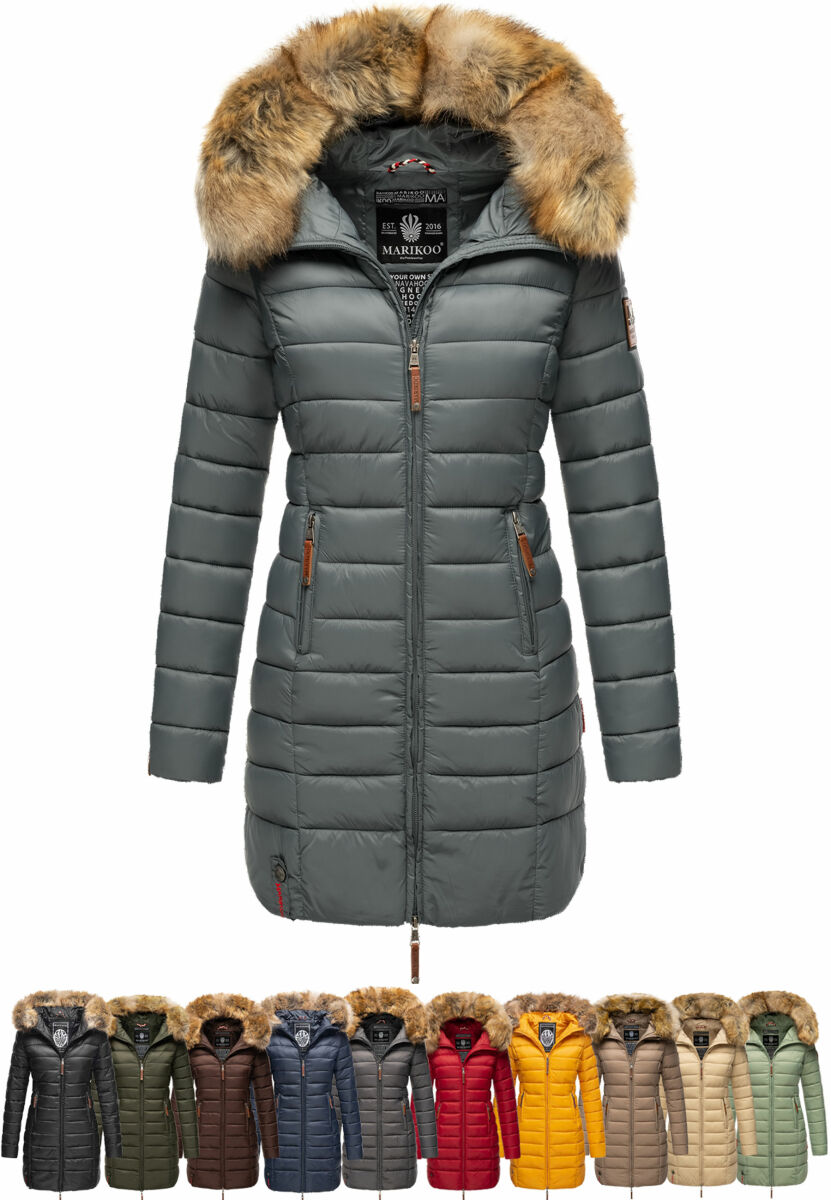 Marikoo Rose ladies long winter jacket quilted parka, € 99,90