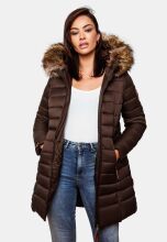 Marikoo Rose Damen Lange Winter Steppjacke