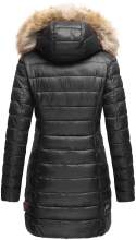 Marikoo Rose ladies long winter quilted jacket parka - Black-Gr.XS