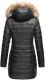 Marikoo Rose ladies long winter quilted jacket parka - Black-Gr.M