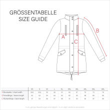 Marikoo Rose Damen Lange Winter Steppjacke Grün-Größe XXL - Gr. 44
