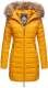 Marikoo Rose ladies long winter quilted jacket parka - Yellow-Gr.XS