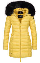 Marikoo Rose ladies long winter quilted jacket parka - Yellow-Gr.S