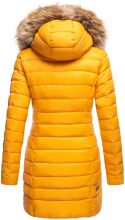 Marikoo Rose ladies long winter quilted jacket parka - Yellow-Gr.XXL