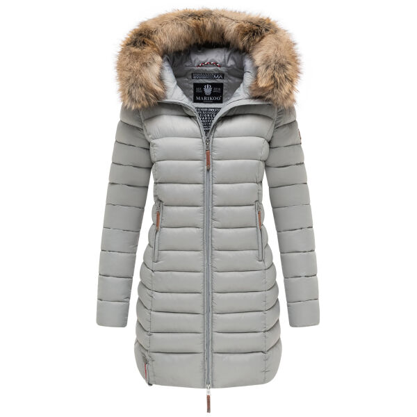 Marikoo Rose ladies long winter quilted jacket parka -