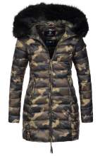 Marikoo Rose ladies long winter quilted jacket parka - Camo-Gr.S