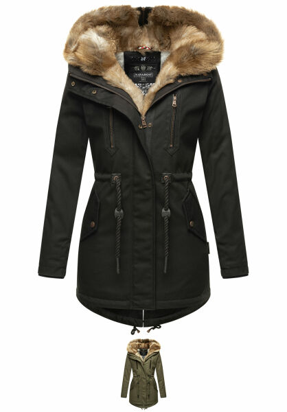 Navahoo Diamond Damen Jacke mit Teddyfell