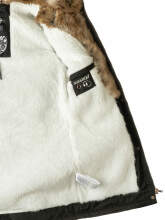 Navahoo Diamond ladies jacket with teddy fur - Black-Gr.XS