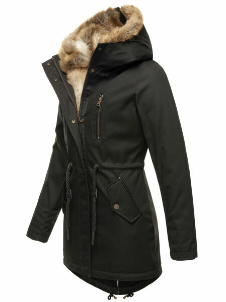 Navahoo Diamond ladies jacket with teddy fur Black Gr.M 129 90