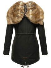 Navahoo Diamond ladies jacket with teddy fur - Black-Gr.XL