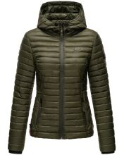 Marikoo Samtpfote leichte Damen Steppjacke Olive Größe XS - Gr. 34