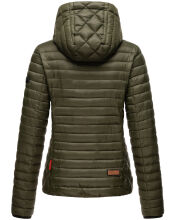 Marikoo Samtpfote leichte Damen Steppjacke Olive Größe XS - Gr. 34