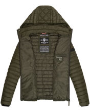 Marikoo Samtpfote lightweight ladies quilted jacket Olive Größe XS - Gr. 34