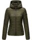 Marikoo Samtpfote lightweight ladies quilted jacket Olive Größe XS - Gr. 34