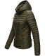 Marikoo Samtpfote lightweight ladies quilted jacket Olive Größe XS - Gr. 34