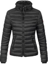 Navahoo Lulana Damen Steppjacke Übergangsjacke Schwarz Größe XS - Gr. 34