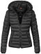 Navahoo Lulana Damen Steppjacke Übergangsjacke Schwarz Größe XS - Gr. 34