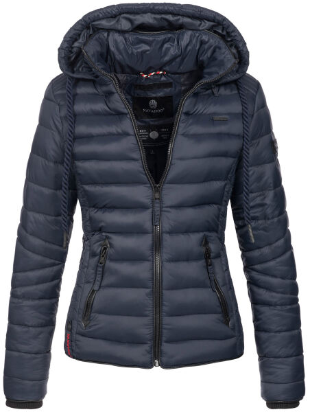 Navahoo Lulana Damen Steppjacke Übergangsjacke Navy Größe S - Gr. 36