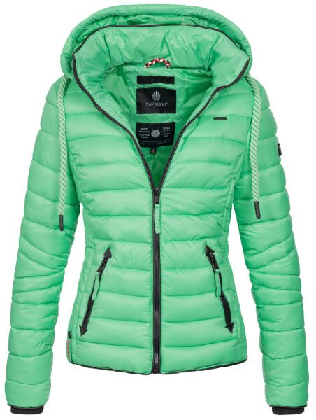 Navahoo Lulana Damen Steppjacke Übergangsjacke Mintgrün Größe S - Gr. 36