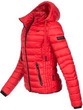 Navahoo Lulana Damen Steppjacke Übergangsjacke Rot Größe XS - Gr. 34