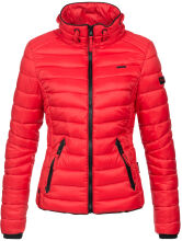 Navahoo Lulana Damen Steppjacke Übergangsjacke Rot Größe XXL - Gr. 44